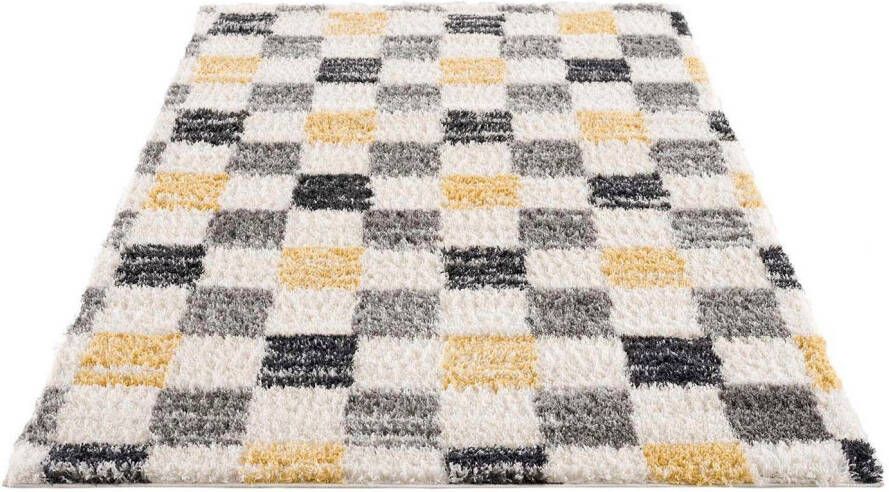 Carpet City Hoogpolig vloerkleed Pulpy 554 bijzonder zacht ruit-look ideaal voor woonkamer & slaapkamer - Foto 7
