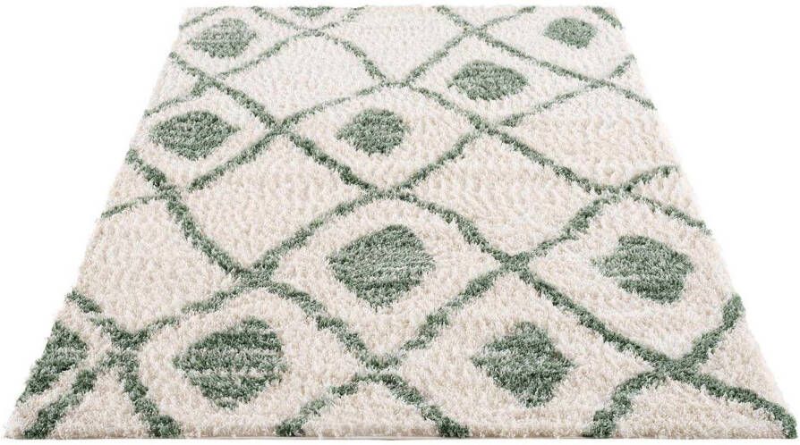 Carpet City Hoogpolig vloerkleed Pulpy 563 bijzonder zacht etno-look ideaal voor woonkamer & slaapkamer