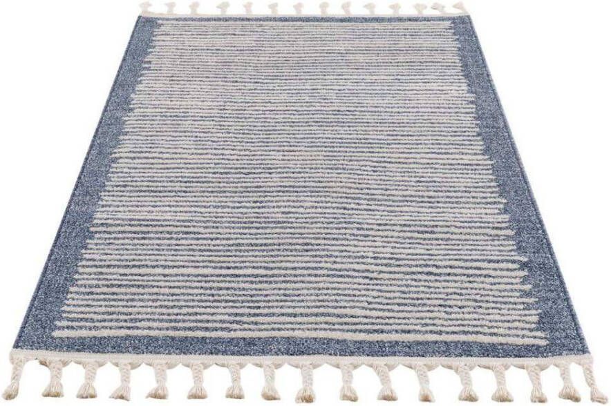 Carpet City Loper Art 2231 Korte pool met kettingdraden streepmotief ideaal voor hal & entree