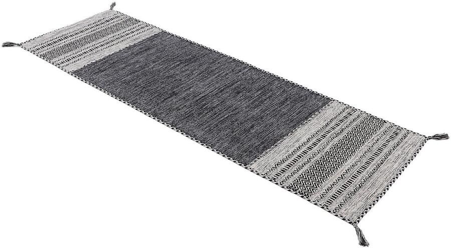 Carpetfine Vloerkleed Kelim Azizi ook als loper verkrijgbaar Katoenen tweezijdig te gebruiken kleed met franje woonkamer - Foto 5