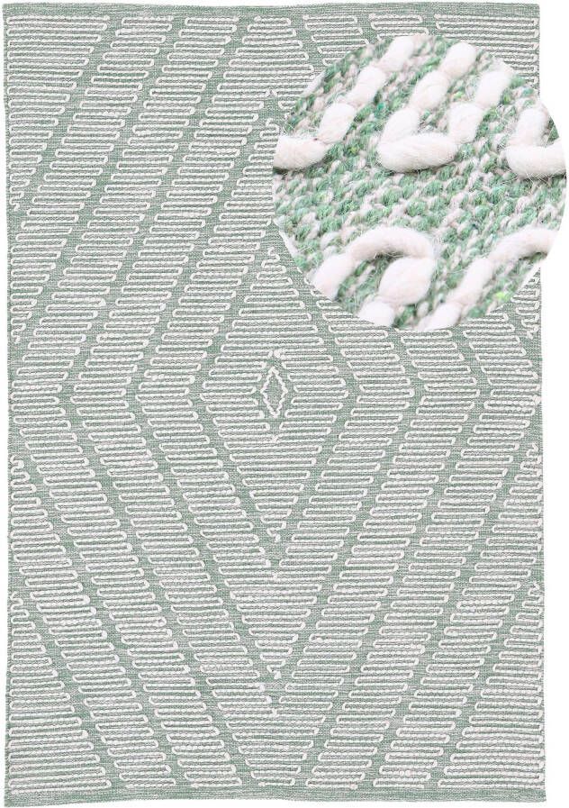Carpetfine Vloerkleed Kelim Durry Handgeweven geometrisch hoog-laag effect handgeweven 100% katoen - Foto 8
