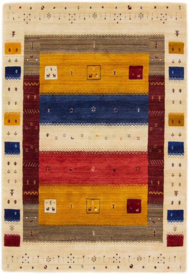 Carpetfine Wollen kleed Gabbeh Soni zuivere wol zeer zachte pool woonkamer - Foto 5