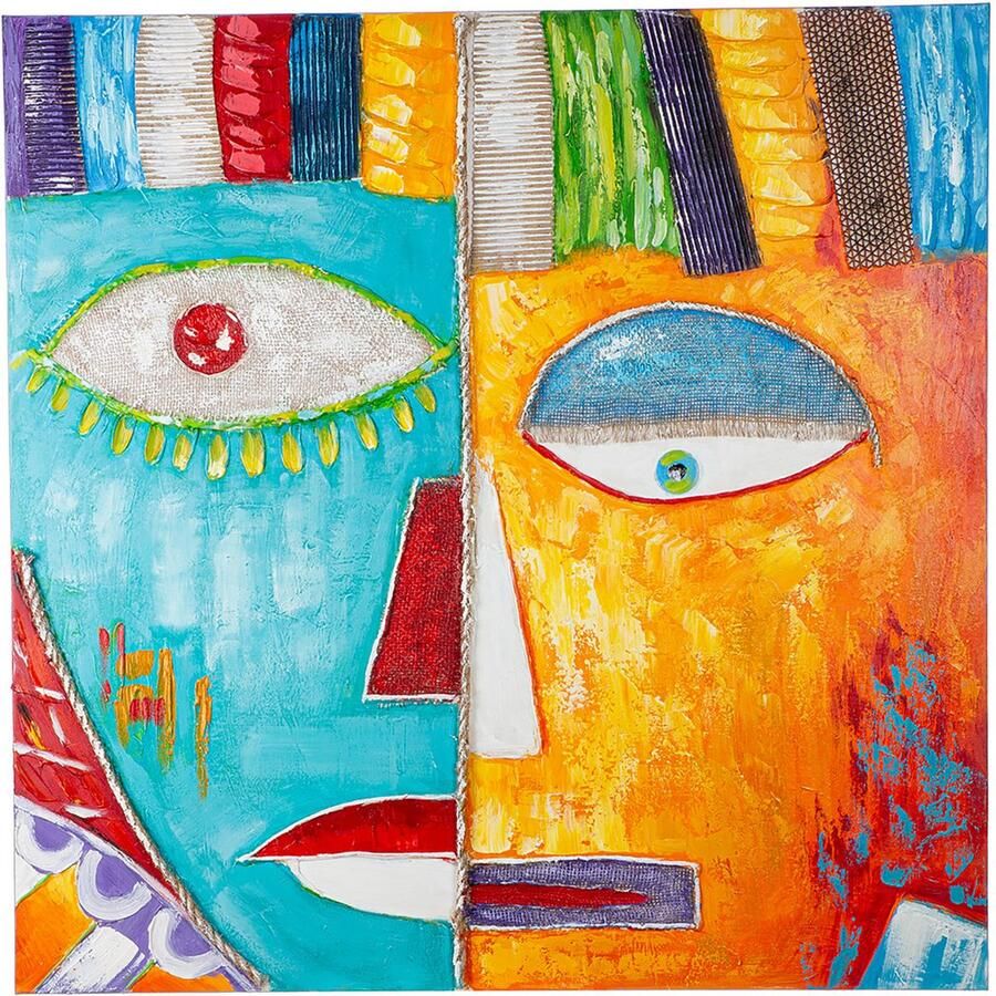 Casablanca by Gilde Artprint op hout Yesil rechthoekig (1 stuk)