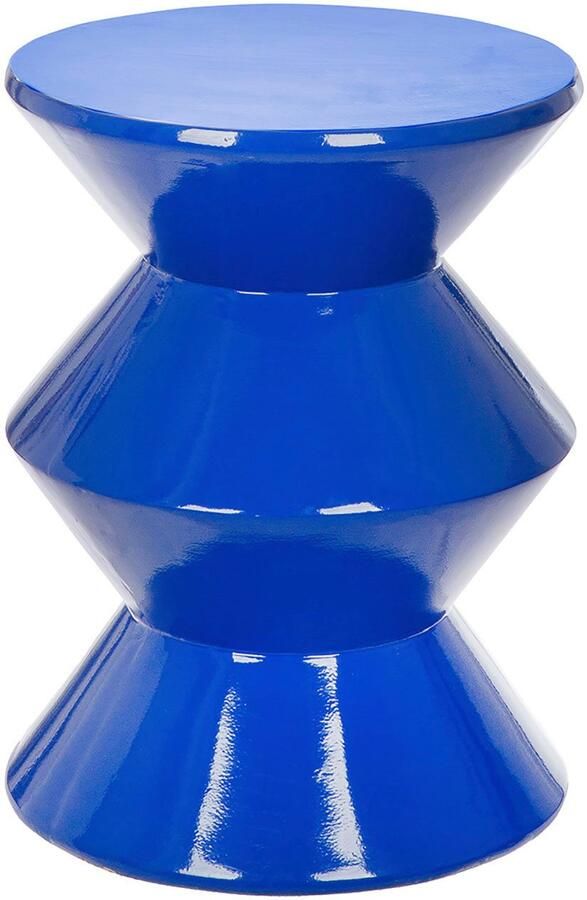 Gilde handwerk Architectonische bijzettafel – geometrisch design in blauw Topkwaliteit - Foto 2