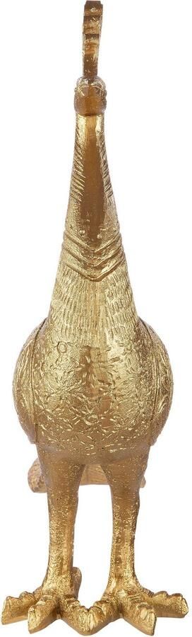 Casablanca by Gilde Decoratief figuur Dierfiguur pauw goudkleur Decoratief object hoogte 37 cm woonkamer (1 stuk) - Foto 2