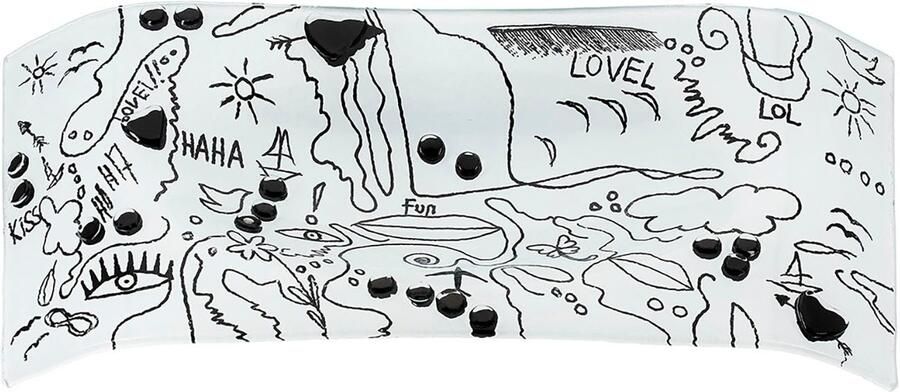 Casablanca by Gilde Decoratieve Schaal Modern Art wit H.5 cm (1 stuk) - Foto 6