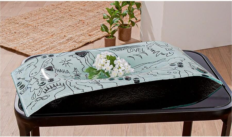 Casablanca by Gilde Decoratieve Schaal Modern Art wit H.5 cm (1 stuk) - Foto 5