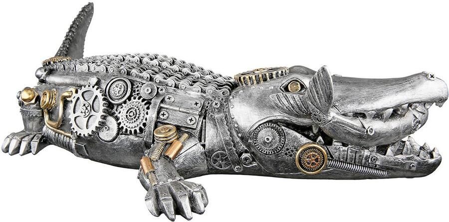 Casablanca by Gilde Dierfiguur Sculptuur "Steampunk krokodil" (1 stuk) - Foto 3