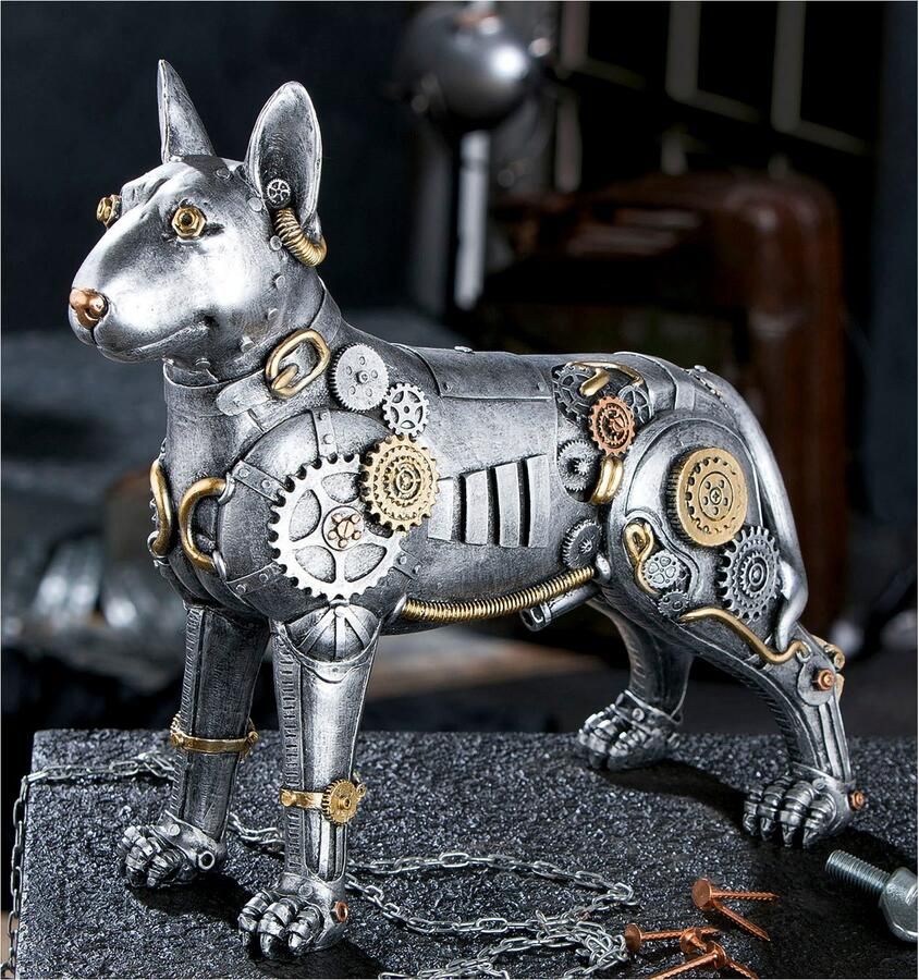 Casablanca by Gilde Dierfiguur Sculptuur "Steampunk pitbull" (1 stuk) - Foto 6