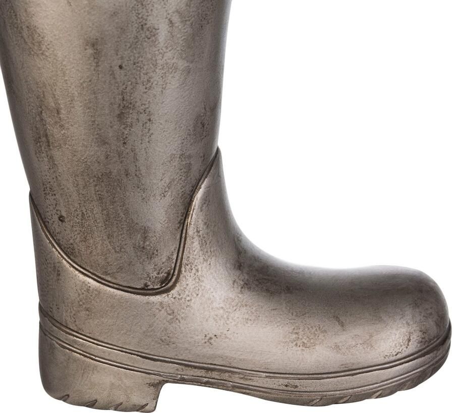 Casablanca by Gilde Paraplustandaard Parapluhouder laarzen zilverkleur voor paraplu's hoogte 45 cm regenlaarzen-model van keramiek (1 stuk) - Foto 3