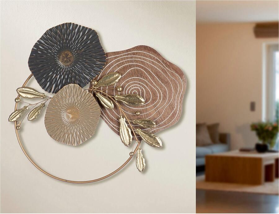 Casablanca by Gilde Sierobject voor aan de wand Boom in de cirkel (1 stuk) - Foto 4