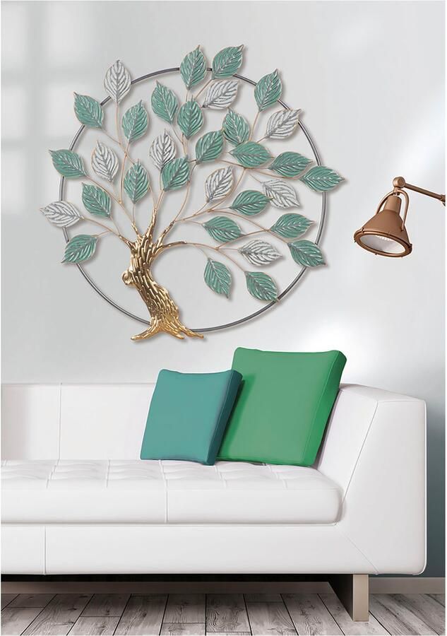 Casablanca by Gilde Sierobject voor aan de wand Boom in de cirkel (1 stuk)