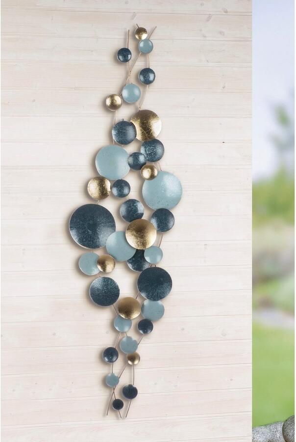 Casablanca by Gilde Sierobject voor aan de wand Wandrelief Turquoise (1 stuk)