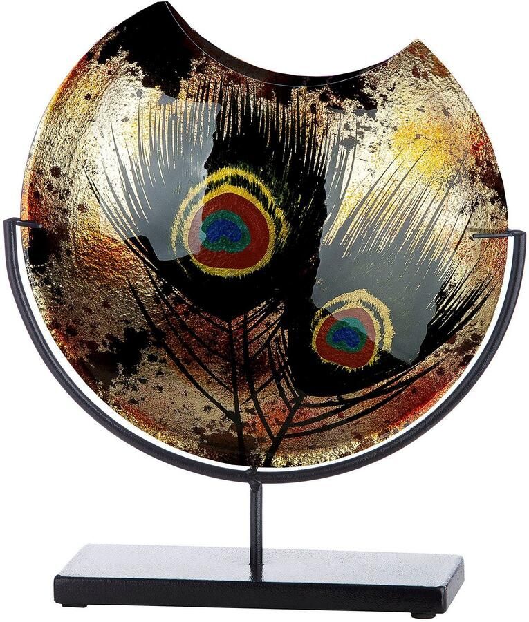Casablanca by Gilde Siervaas Peacock van glas hoogte ca. 37 cm - Foto 1