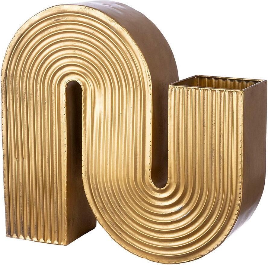 Casablanca by Gilde Siervaas Vaas Cancun hoogte ca. 42 50 cm uit metaal niet waterdicht alleen voor decoratieve doeleinden geschikt (1 stuk) - Foto 2