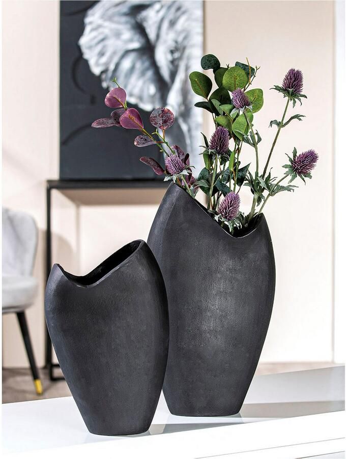 Casablanca by Gilde Siervaas Vulkano van aluminium niet waterdicht met vilten glijders alleen voor decoratieve doeleinden geschikt (1 stuk)