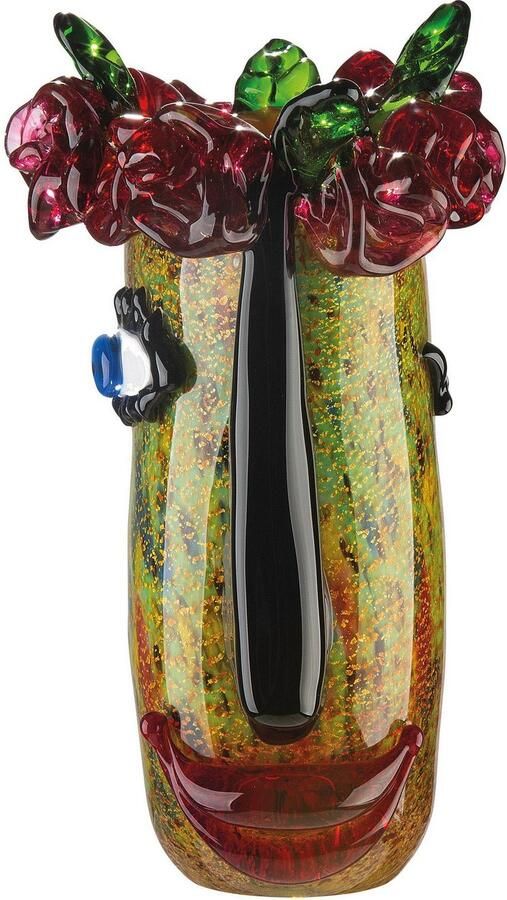 Casablanca by Gilde Tafelvaas Floro decoratieve vaas van glas bloemenvaas (1 stuk) - Foto 3