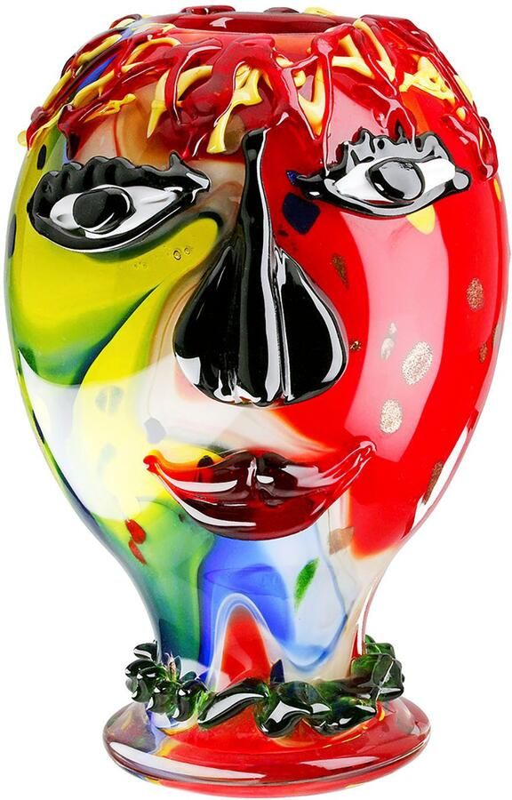 Casablanca by Gilde Tafelvaas Gezichtvaas Andrew meerkleurig H.29 cm (1 stuk) - Foto 6