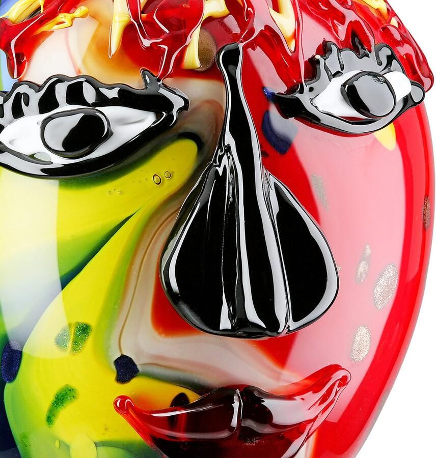 Casablanca by Gilde Tafelvaas Gezichtvaas Andrew meerkleurig H.29 cm (1 stuk) - Foto 3