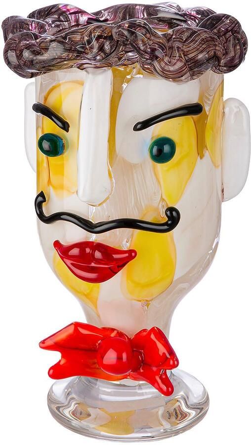 Casablanca by Gilde Tafelvaas Glasart designvaas "Alfredo" van glas doorgekleurd handgemaakt en mondgeblazen (1 stuk) - Foto 2