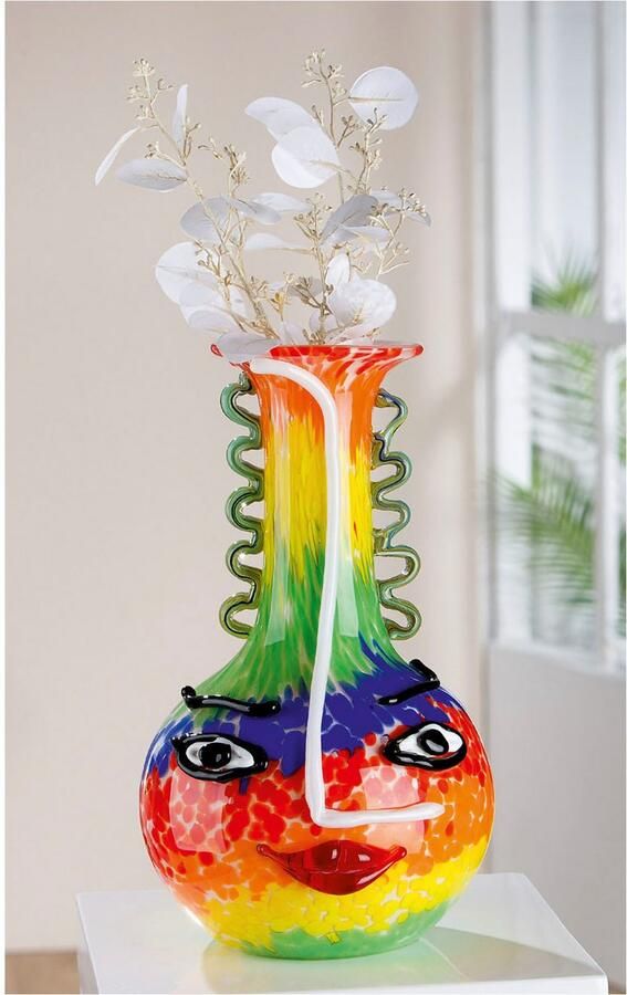 Casablanca by Gilde Tafelvaas Glasart designvaas "Salvato" van glas doorgekleurd handgemaakt en mondgeblazen (1 stuk)