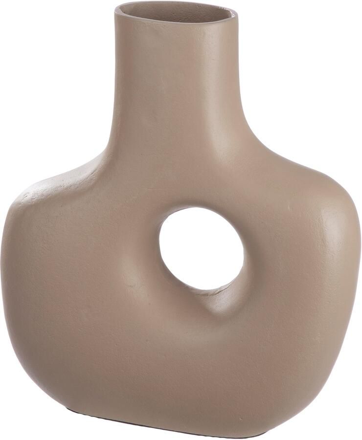 Casablanca by Gilde Tafelvaas Helena decoratieve vaas van aluminium in bolle vorm hoogte ca. 30 cm (1 stuk) - Foto 2