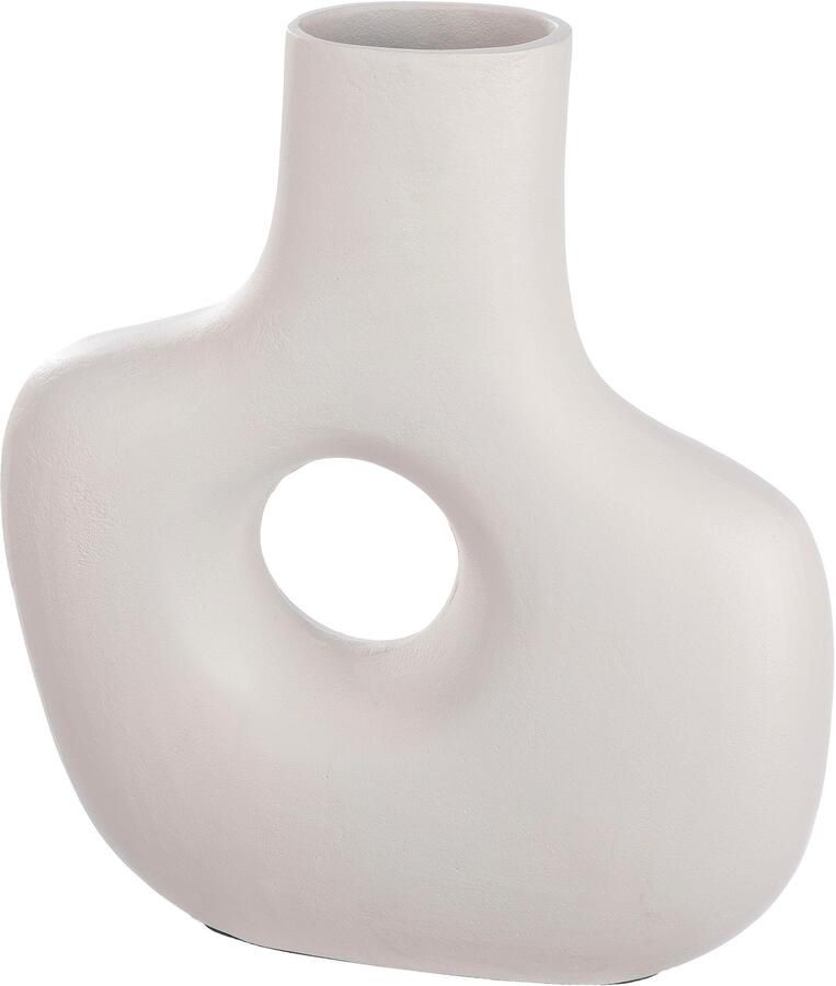 Casablanca by Gilde Tafelvaas Helena decoratieve vaas van aluminium in bolle vorm hoogte ca. 30 cm (1 stuk) - Foto 2