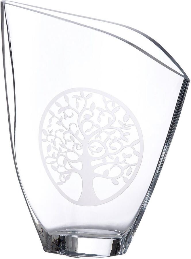 Casablanca by Gilde Tafelvaas Levensboom Vaas van glas met schuine opening (1 stuk) - Foto 2