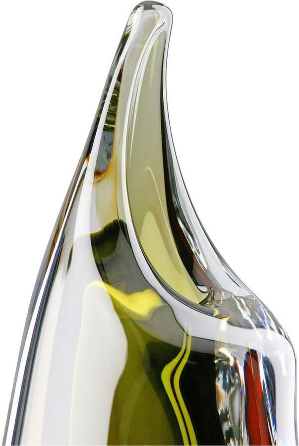 Casablanca by Gilde Tafelvaas Vaas "Finesse" bruin groen helder H.30 cm (1 stuk) - Foto 2