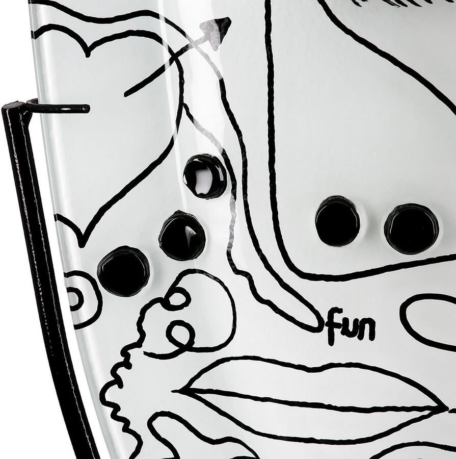 Casablanca by Gilde Vloervaas Vaas Modern Art wit H.49 cm (1 stuk) - Foto 3