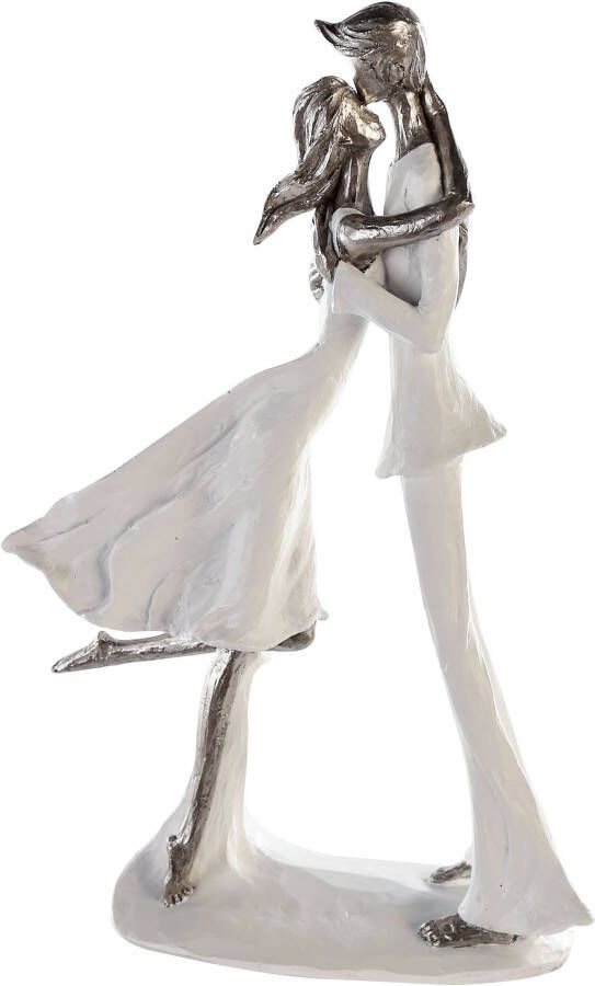 Casablanca by Gilde Decoratief figuur Sculptuur Hold me Decoratief object hoogte 32 cm paartje met teksthanger woonkamer (1 stuk) - Foto 1