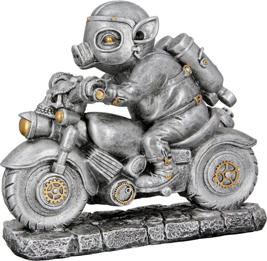 Casablanca by Gilde Dierfiguur Sculptuur Steampunk motor-Pig (1 stuk) - Foto 3