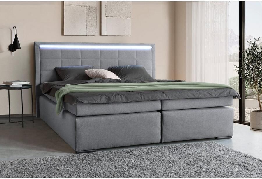 COLLECTION AB Boxspring 30 jaar jubileummodel Athena in h2 h3 & h4 naar keuze met ledstrip - Foto 3