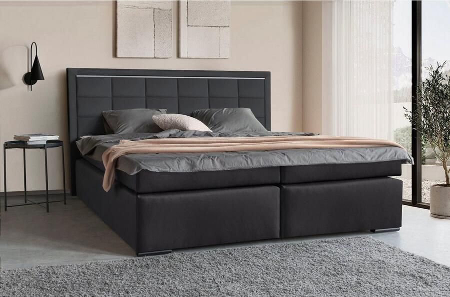 COLLECTION AB Boxspring 30 jaar jubileummodel Athena in h2 h3 & h4 naar keuze met ledstrip - Foto 2