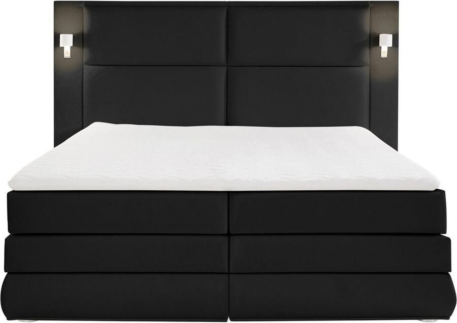 COLLECTION AB Boxspring Copenhagen inclusief bedkist topmatras naar keuze met ledverlichting - Foto 8