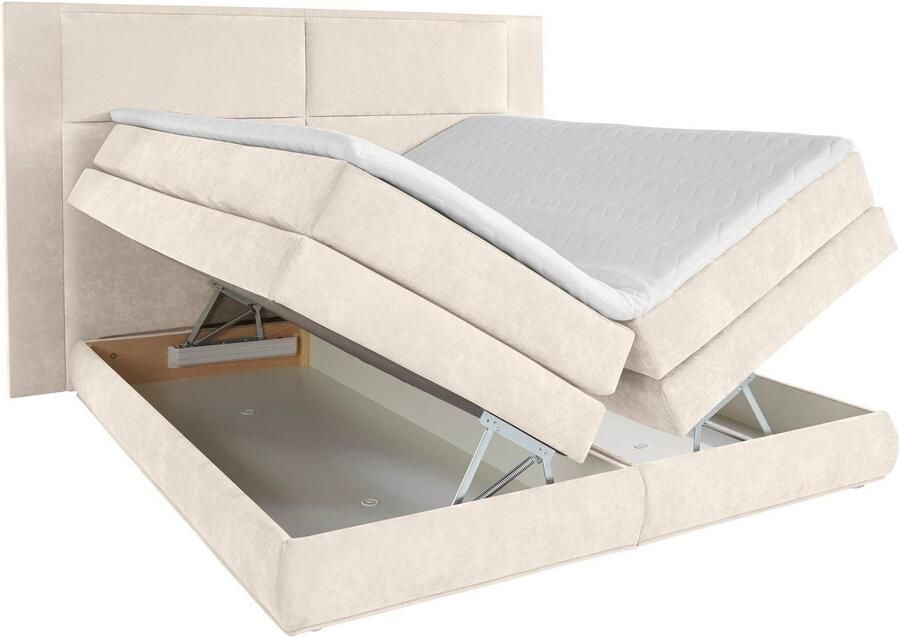 COLLECTION AB Boxspring Copenhagen inclusief bedkist topmatras naar keuze met ledverlichting - Foto 6