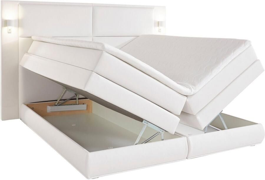 COLLECTION AB Boxspring Copenhagen inclusief bedkist topmatras naar keuze met ledverlichting - Foto 9