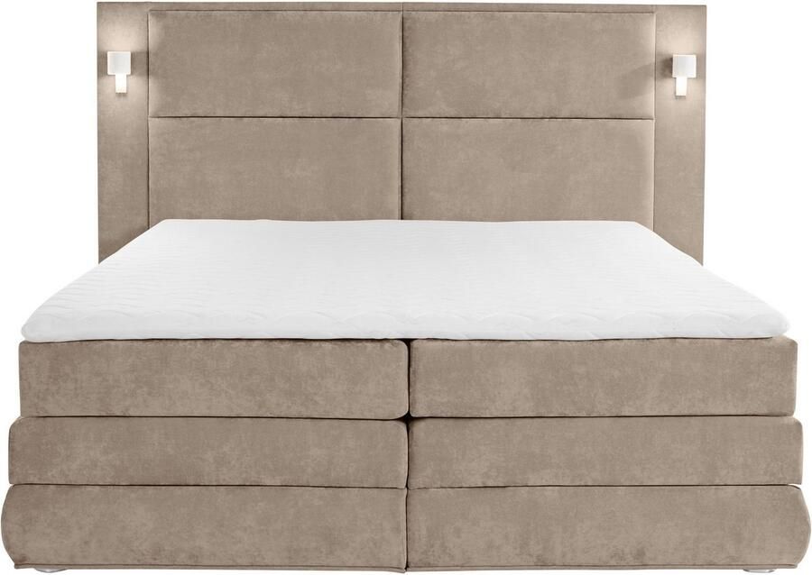 COLLECTION AB Boxspring Copenhagen inclusief bedkist topmatras naar keuze met ledverlichting - Foto 7