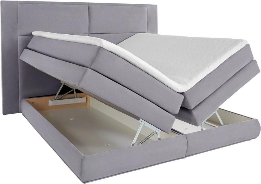 COLLECTION AB Boxspring Copenhagen inclusief bedkist topmatras naar keuze met ledverlichting - Foto 7