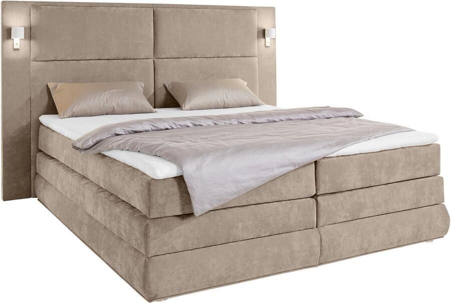 COLLECTION AB Boxspring Copenhagen inclusief bedkist topmatras naar keuze met ledverlichting - Foto 11