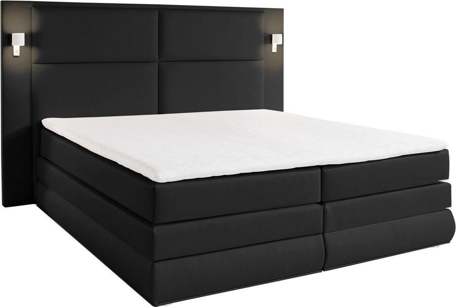 COLLECTION AB Boxspring Copenhagen inclusief bedkist topmatras naar keuze met ledverlichting - Foto 12