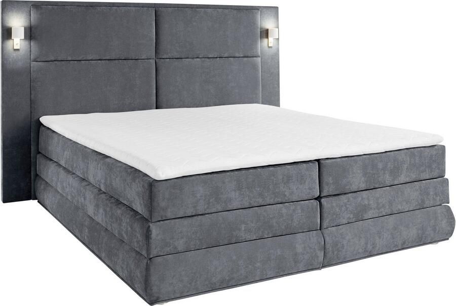 COLLECTION AB Boxspring Copenhagen inclusief bedkist topmatras naar keuze met ledverlichting - Foto 10