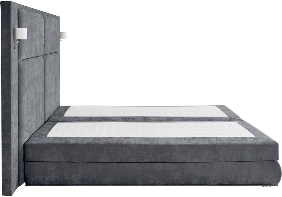 COLLECTION AB Boxspring Copenhagen inclusief bedkist topmatras naar keuze met ledverlichting - Foto 8