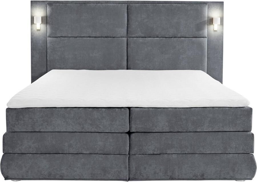 COLLECTION AB Boxspring Copenhagen inclusief bedkist topmatras naar keuze met ledverlichting - Foto 7