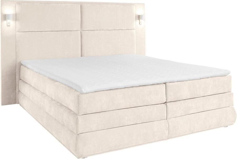 COLLECTION AB Boxspring Copenhagen inclusief bedkist topmatras naar keuze met ledverlichting - Foto 11