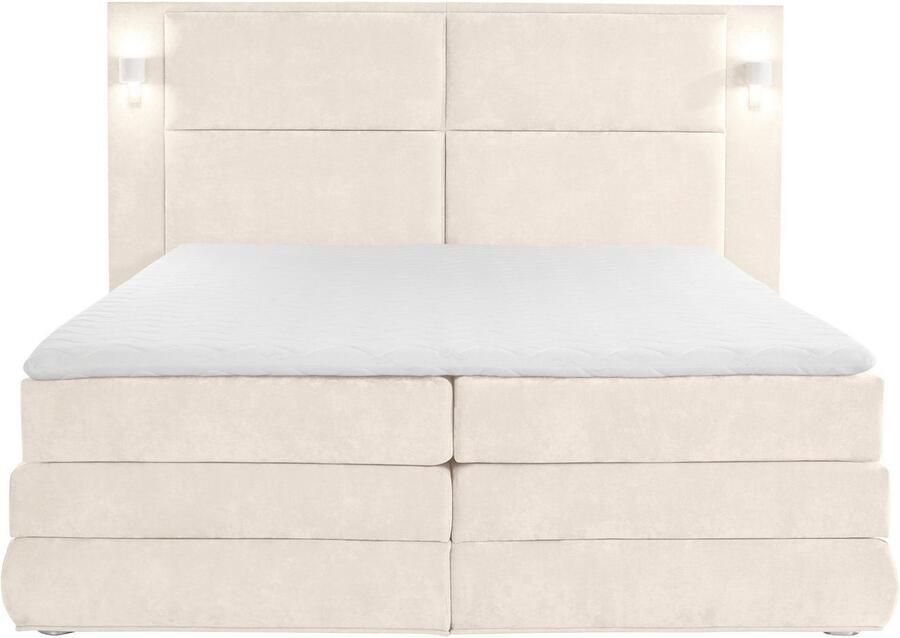 COLLECTION AB Boxspring Copenhagen inclusief bedkist topmatras naar keuze met ledverlichting - Foto 6