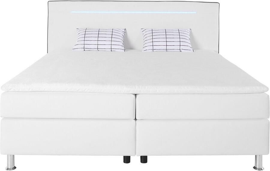 COLLECTION AB Boxspring London inclusief topper en kussens met LED-verlichting Boxspringbed verkrijgbaar in 90cmx200cm 140cmx200cm & 180cmx200cm - Foto 5