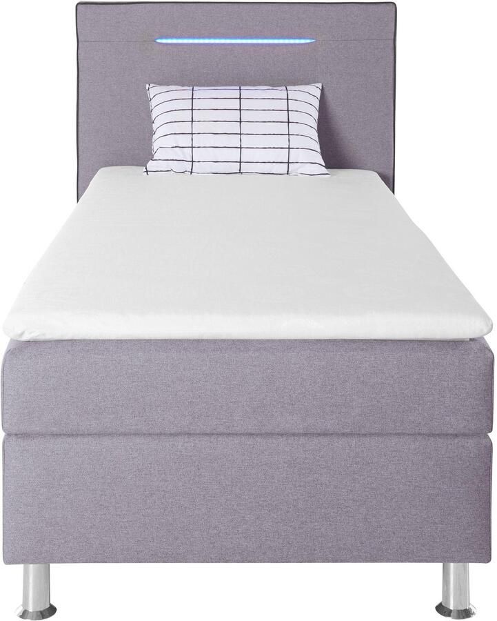 COLLECTION AB Boxspring London inclusief topper en kussens met LED-verlichting Boxspringbed verkrijgbaar in 90cmx200cm 140cmx200cm & 180cmx200cm - Foto 2