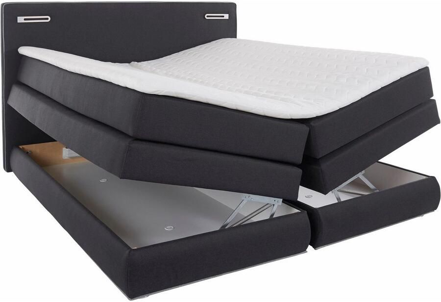 COLLECTION AB Boxspring Ninoni incl. bedlade topper en optioneel met led-verlichting - Foto 12