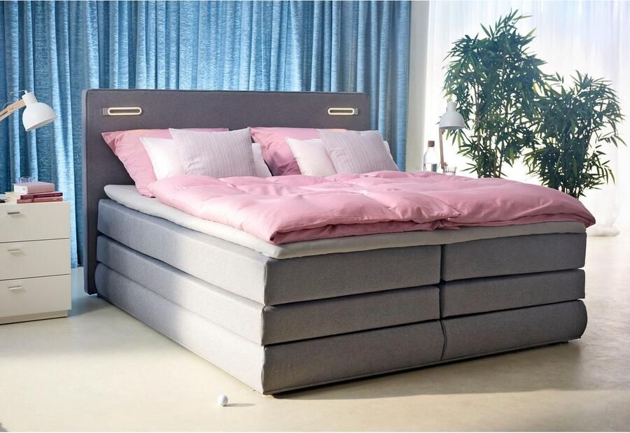 COLLECTION AB Boxspring Ninoni incl. bedlade topper en optioneel met led-verlichting - Foto 5